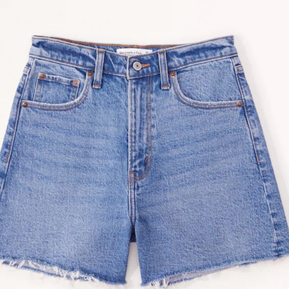 Abercrombie high waisted jean shorts